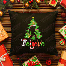 Believe Bigfoot Christmas Embroidery Design