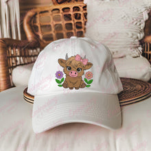 Cute Baby Highland Cow Embroidery Design