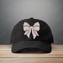 Baseball Coquette Bow Embroidery Design