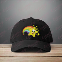 Smiling Star With Rainbow Embroidery Design