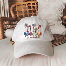 Colorful Crazy Chickens Embroidery Design