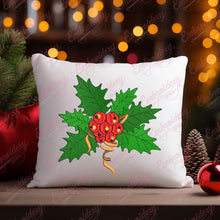 Christmas Holly Leaves Embroidery Design