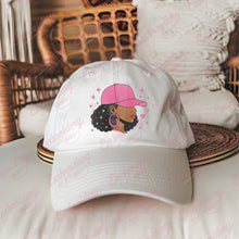 Afro Woman in Hat Embroidery Design