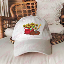Pot With Sunflowers Gardening Embroidery Design