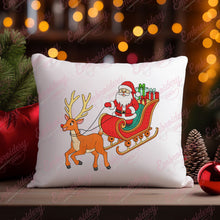Santa's Christmas Sleigh Ride Embroidery Design