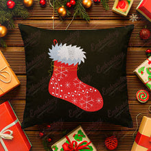 Red Christmas Stocking Embroidery Design