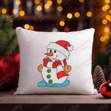 Cute Christmas Snowman Machine Embroidery Design