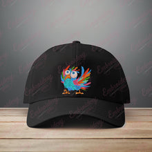 Colorful Stylized Bird Machine Embroidery Design