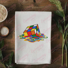Melting Rubik's Cube Embroidery Design