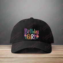 Birthday Girl Text Embroidery Design