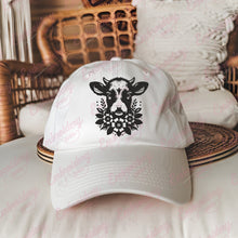 Cow With Flowers Embroidery Design