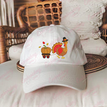 Pumpkin Express With Thanksgiving Turkey Embroidery Design