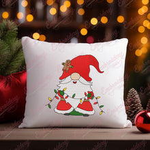 Christmas Lights Gnome Embroidery Design
