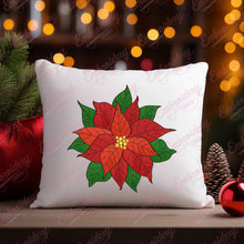 Christmas Flower Applique Machine Embroidery Design