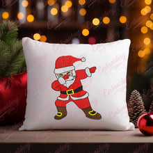 Dabbing Santa Embroidery Design