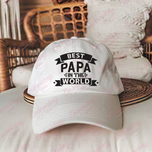 Best Papa In The World Embroidery Design