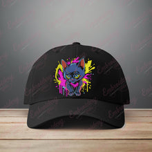 Cat With Splashes Embroidery Design