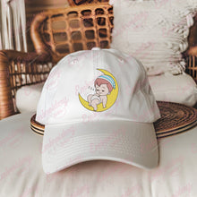Sleeping Baby On Moon Embroidery Design For Kids