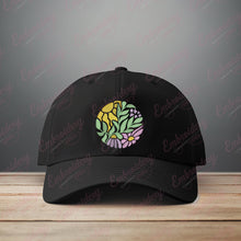 Artistic Abstract Floral Machine Embroidery Design