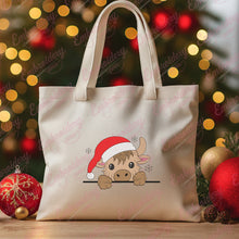 Christmas Highland Cow Embroidery Design