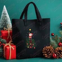 Santa Claus Decorating Tree Embroidery Design