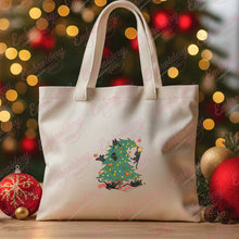Naughty Black Kittens Christmas Tree Embroidery Design