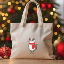 Cat With Christmas Scarf Embroidery File