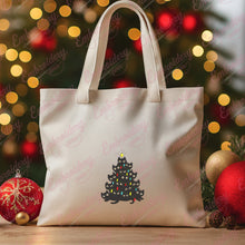 Black Cat Christmas Tree Embroidery Design