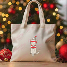 Christmas Hat Wearing Kitty Embroidery Design