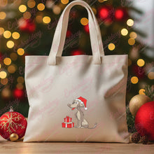 Christmas Dog With Gift Box Embroidery Design