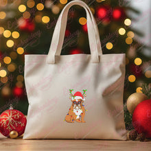 Christmas Santa Bulldog Embroidery Design