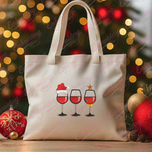 Christmas Wine Glasses Embroidery Design