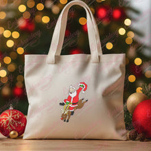 Christmas Santa On Reindeer Embroidery Design