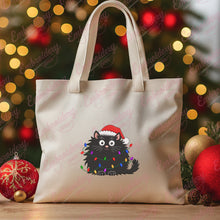 Cute Black Cat Christmas Embroidery Design