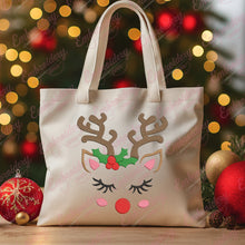 Christmas Reindeer Face Embroidery Design
