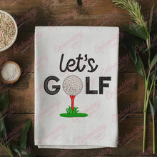 Let's Golf Machine Embroidery Design