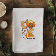 Love Turkey Nurse Life Thanksgiving Embroidery Design