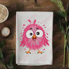 Cute Pink Bird Embroidery Design