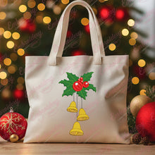 Christmas Bells & Holly Embroidery Design