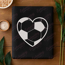 Soccer Ball Heart Embroidery Design
