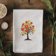 Maple Fall Tree Lovers Embroidery Design