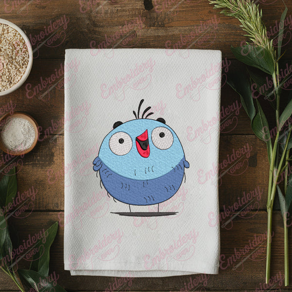 Funny Quirky Bird Digital Embroidery Design