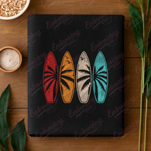 Surfboard Retro Embroidery Design