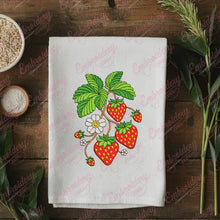 Strawberries Embroidery Design
