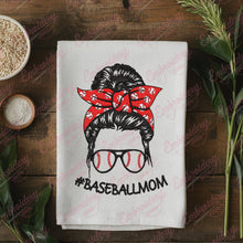 Baseball Mom Messy Bun Embroidery Design