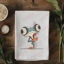 Peeking Tree Frog Embroidery Design
