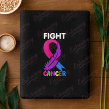 Fight Cancer Ribbon For Cancer Awareness Embroidery Design