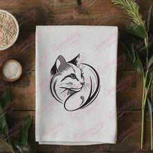Cat LinArt Embroidery Design
