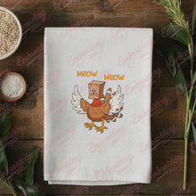 Funny Turkey Cat Thanksgiving Embroidery Design