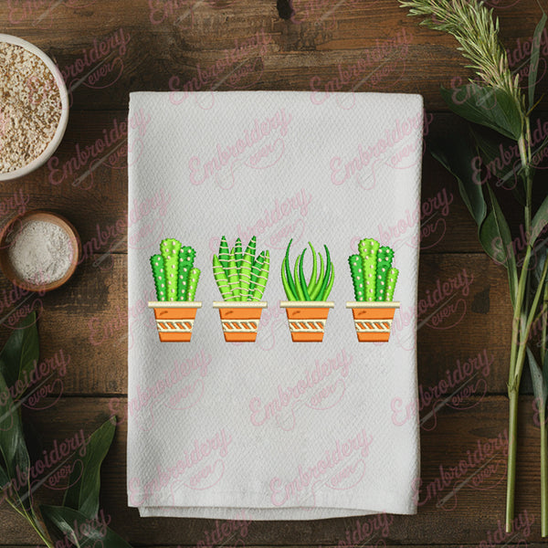 Gardening Botanical Plants Embroidery Design